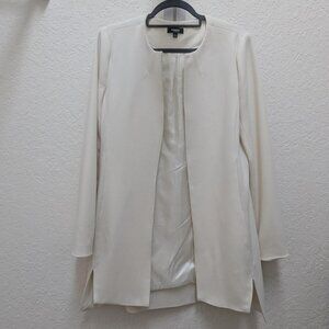 Cream lined 3/4 length jacket